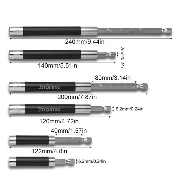 MBAIYO Magnetic Screw Drive Guide Drill Bit Extension Holder-2