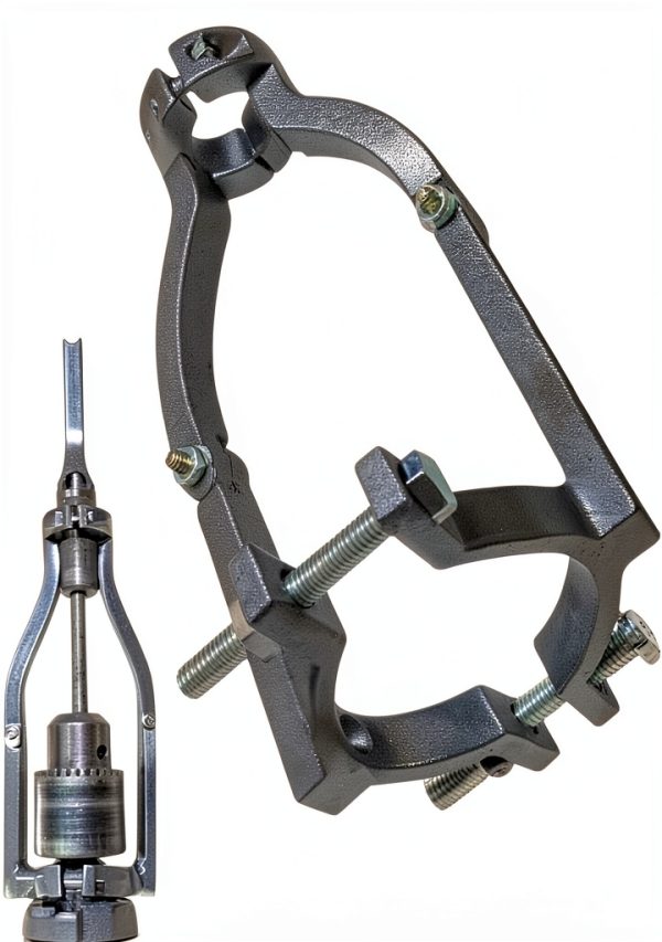 Generic Square Hole Drill Bracket Steel Adjustable Holder-0