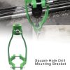 RJSQAQE Square Hole Drill Mounting Bracket Green Durable-6