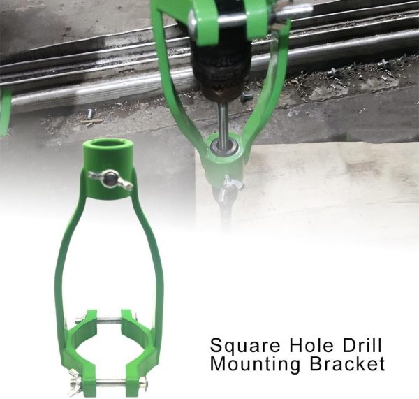 RJSQAQE Square Hole Drill Mounting Bracket Green Durable-6