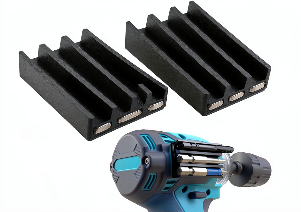 Eyech Magnetic Drill Bit Holder attached to an impact driver showing bit placement