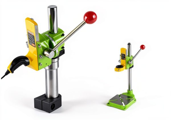 IRONWALLS Drill Press Stand Portable Aluminum Manual Winding-6