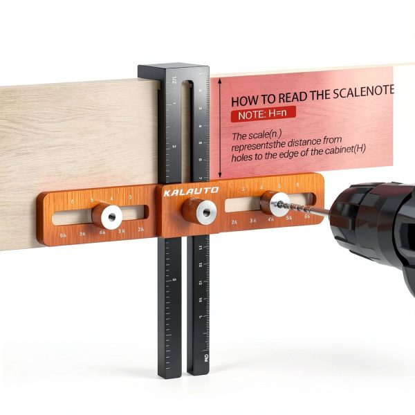 KALAUTO Cabinet Hardware Jig Powder Coated Drilling Holder-3