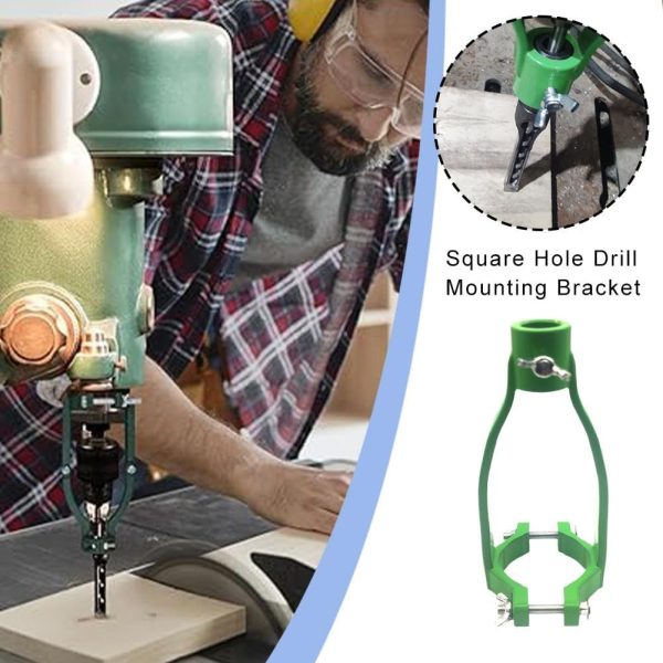 RJSQAQE Square Hole Drill Mounting Bracket Green Durable-8