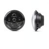 Tugwuetlwu 7" LED Headlight Kit 4500Lumen High Beam Black/Chrome-6