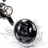 Tugwuetlwu 7" LED Headlight Kit 4500Lumen High Beam Black/Chrome-5