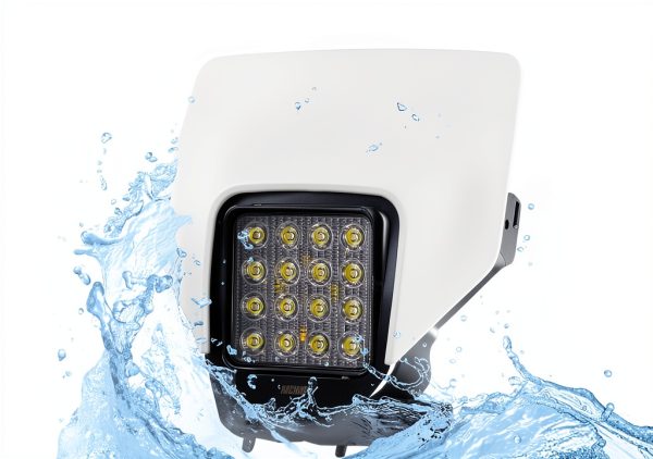 MCHMFG LED Motorcycle Headlight 32W Waterproof Universal Fit Black-7