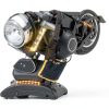 Wogomz Amber LED Light Strip 6.7in Black Yellow Waterproof Rear-4