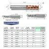 Tools Carbide Square End Mill, ACO Coating,Corner Chamfer Spiral Router Bits, Cutting for Hardened Steel(55-65HRC), Titanium Alloys, for Rough Machining, 4 Flute,3/8" Shank (.375(3/8)", 2pcs)-4